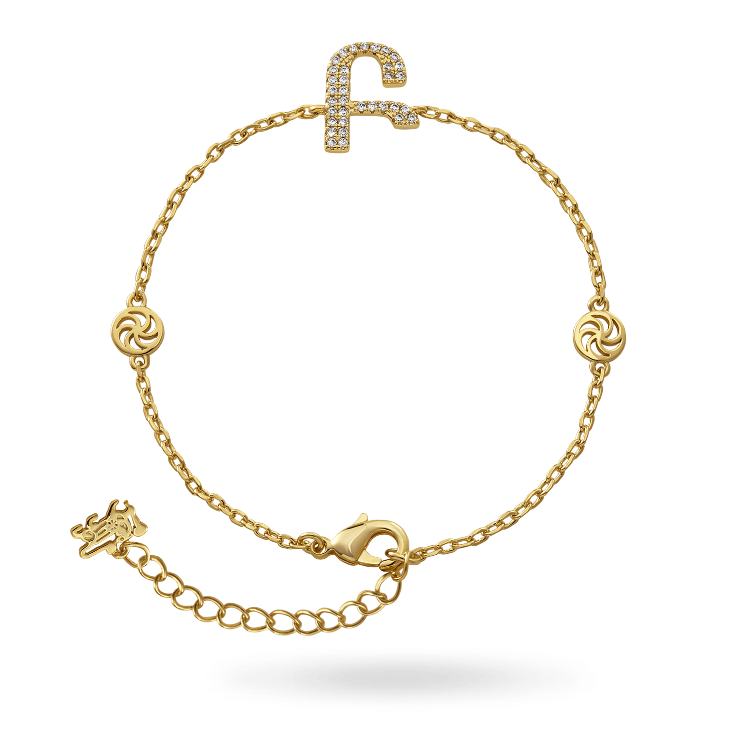 Armenian Initial Bracelet (Sample Sale) Bracelets IceLink-ATL Բ (Barbara)  